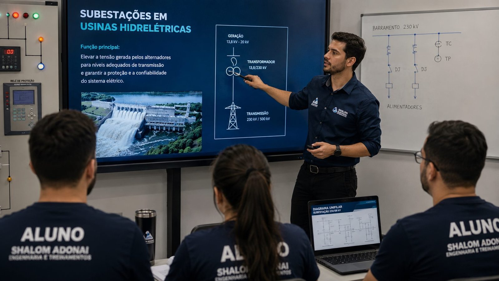 Instrutor da Shalom Adonai conduzindo o treinamento pré-certificação